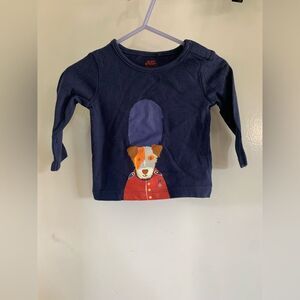 Baby Boden guard dog long sleeve shirt Size 3-6 MOS